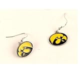 Iowa Hawkeyes Dangle Earrings