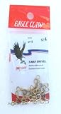 Eagle Claw 3-Way Swivels: Brass, Size 4, Quantity 6