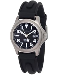 Momentum Womens 1M-SP01B1 Atlas Black Dial Black SLK Rubber Watch