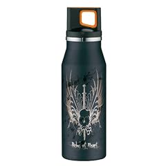 alfi Trinkflasche elementBottle Drehverschluss Rebel of heart, schwarz 0,6 l