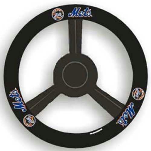 New York Mets MLB Leather Steering Wheel Cover