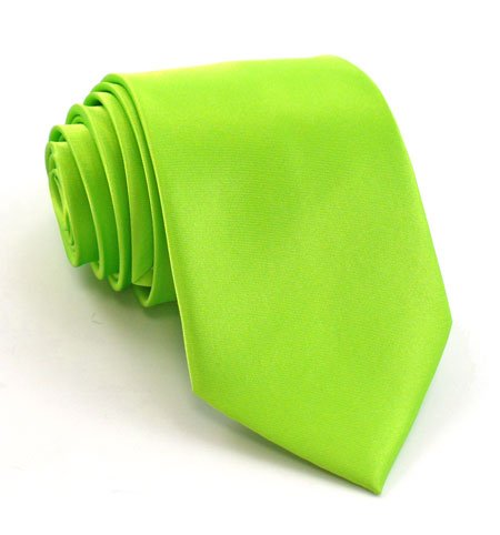 Neon Green Narrow Tie