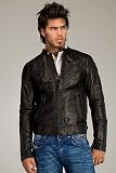 Diesel Javant Black Leather Jacket