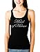 Maid of Honor Tank on Extra-Long Black Tank Top by Bella
