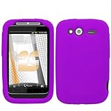 Purple Silicone Skin Cover for HTC Wildfire S (T-Mobile USA)