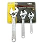 KR Tools 10193 Pro Series 3-Piece Adjustable Wrench Set