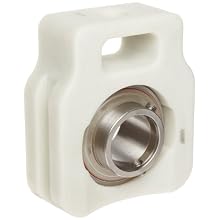 MRC Marathon Series Wide Slot Take-Up Unit, ZMaRC Coated Ball Bearing Insert, Set Screw Lock, Non-Relubricatable, Non-Expansion, Contact and Flinger Seals, Composite Housing, Inch