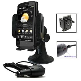 IMOOVE - Kit Support Auto Voiture pour HTC Touch HD / HTC Touch PRO + Chargeur Auto