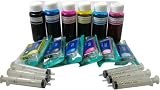 Ink Refillable Cartridge Kit with six Syringes for Epson R260 R280 R360 R380 RX580 RX595 RX680 CIS CISS