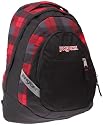 Jansport Trinity Rucksack - Black/Red Tape Kurt Plaid