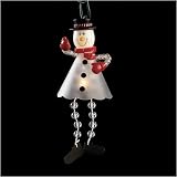 Set of 20 Iridescent Beaded Snowman Christmas Lights
