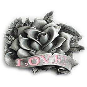 ROSE LOVE Belt Buckle Tattoo designs