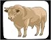 Mouse Pad with barnyard, livestock, ungulate, bull, tjur, animal, horns, breeding, bovine