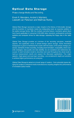 Optical Data Storage: Phase-change media and recording (Philips Research Book Series)