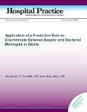 Application of a Prediction Rule to Discriminate Between Aseptic and Bacterial Meningitis in Adults (Hospital Practice)