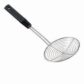 Kuhn Rikon Two-Tone Wire Skimmer, Black