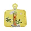 Olive Oil Theme French Design Tidbit Tray or bar Board, 6.25 by 5.5 inches