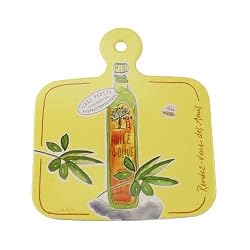 Olive Oil Theme French Design Tidbit Tray or bar Board, 6.25 by 5.5 inches