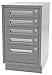 Greene Manufacturing, Inc. DT-3218-4010 Duratech Base Cabinet Desk Height - 32"W x 18"D x 28"H Variable Five Drawer Base, Metal: Structural Gray