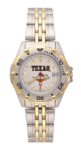 University Of Texas Longhorns Women's Brushed Chrome All Star Watch