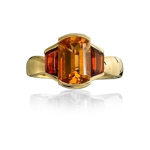 Buy Yellow Gold Citrine Ring by Bella True