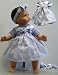 American Girl Doll Clothes Bitty Baby Purple Shimmer Dress