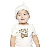 Organic Baby Short Sleeve Lap T, 18-24, Party At My Crib