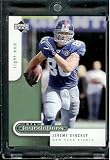 2005 Upper Deck Foundations Football Card # 63 Jeremy Shockey New York Giants - Mint Condition - In Protective Display Case !
