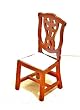 Dollhouse Miniature Cherry Handcarved Dining Room Chair