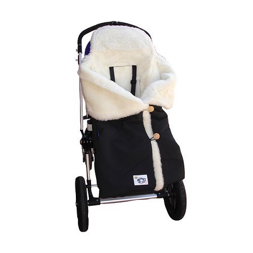 Snuggle Bub Lamb’s Wool Stroller Wrap- Black or Navy(Small)