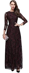 Fall Winter Long Sleeves Lace Evening Dress/Wedding Party Dress 