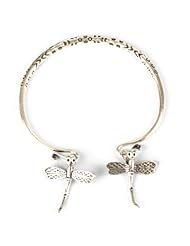 Karen hill tribe 99% silver dragonfly charm bangle cuff by 81stgeneration