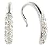 Diamond 10K White Gold Hoop Earrings