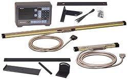 Mitutoyo 174-173PM2K, 12" X 36" Bridgeport DRO Mill Package, With Scales, KA Counter and Mounting Brackets