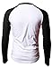 NEXT LEVEL APPAREL Mens Tri-Blend 3/4-Sleeve Raglan Tee (6051) pr HTHR/vin blk l