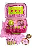 Bigjigs Pink Flower Tin Tea Set