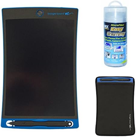 Boogie Board Jot 8.5 LCD eWriter with Jot 8.5 Sleeve and Microfiber Shammy (Blue)