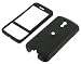 HTC Touch Pro CDMA (Sprint) Black Rubberize Textured Snap-On Case Cover with Removable Swivel Belt Clip