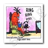 Londons Times Funny Food Coffee other Digestibles - 3 Carrot Ring - Iron on Heat Transfers