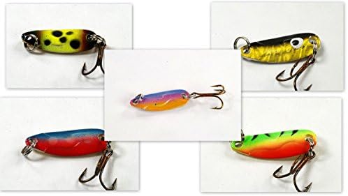Sigi Pack of 5 crankbaits fishing lures for bass, walleye, trout - clearance items (Lady Bug X)