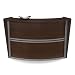 Marque Curved Reception Station Walnut/Silver Accents