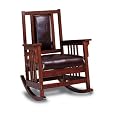 Coaster Mission Rocking Leather Rocker