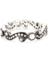 Sethi Couture White Diamond Scroll Band , Size 6.5