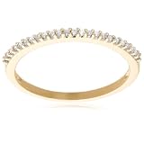10k White, Yellow, or Rose Gold Diamond Band (1/10 cttw, I-J Color, I3 Clarity)