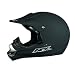 AFX FX-9 Big Head Solid Color Motocross Helmet Flat Black 4XL