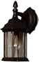 Kenroy Home 16266BL Custom Fit 5-In-1 1-Light Wall Lantern, Black