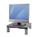 Fellowes Standard Monitor Riser 17in CRT 21in TFT Capacity 27kg 3 Heights 51-102mm Graphite Ref 9169301