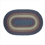 Westerly Blue Braided Rug Size: Oval 3'6