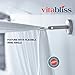 Vitabliss Curtain Wire Set – Multi-purpose Stainless Steel Hanging Wire with Wall Fixtures and Clips, 118''