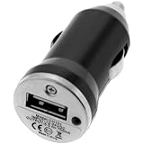 GTMax Mini USB Car Charger Vehicle Power Adapter - Black for Apple iPhone 4 4G 16GB / 32GB 4th Generation